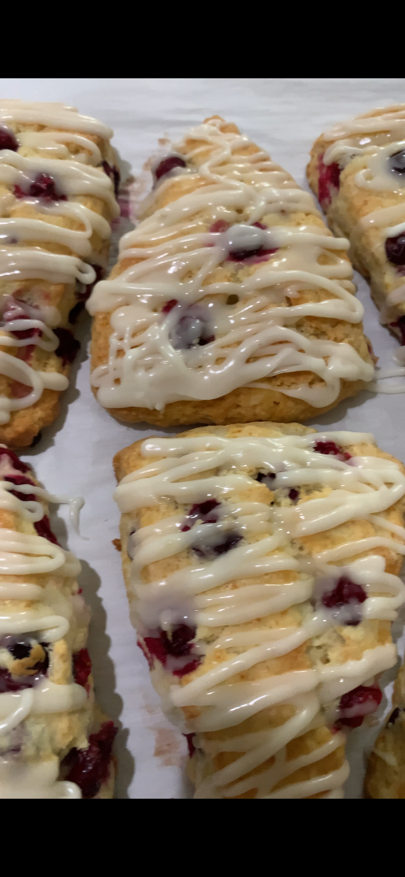 Blueberry Lemon glaze Scone.