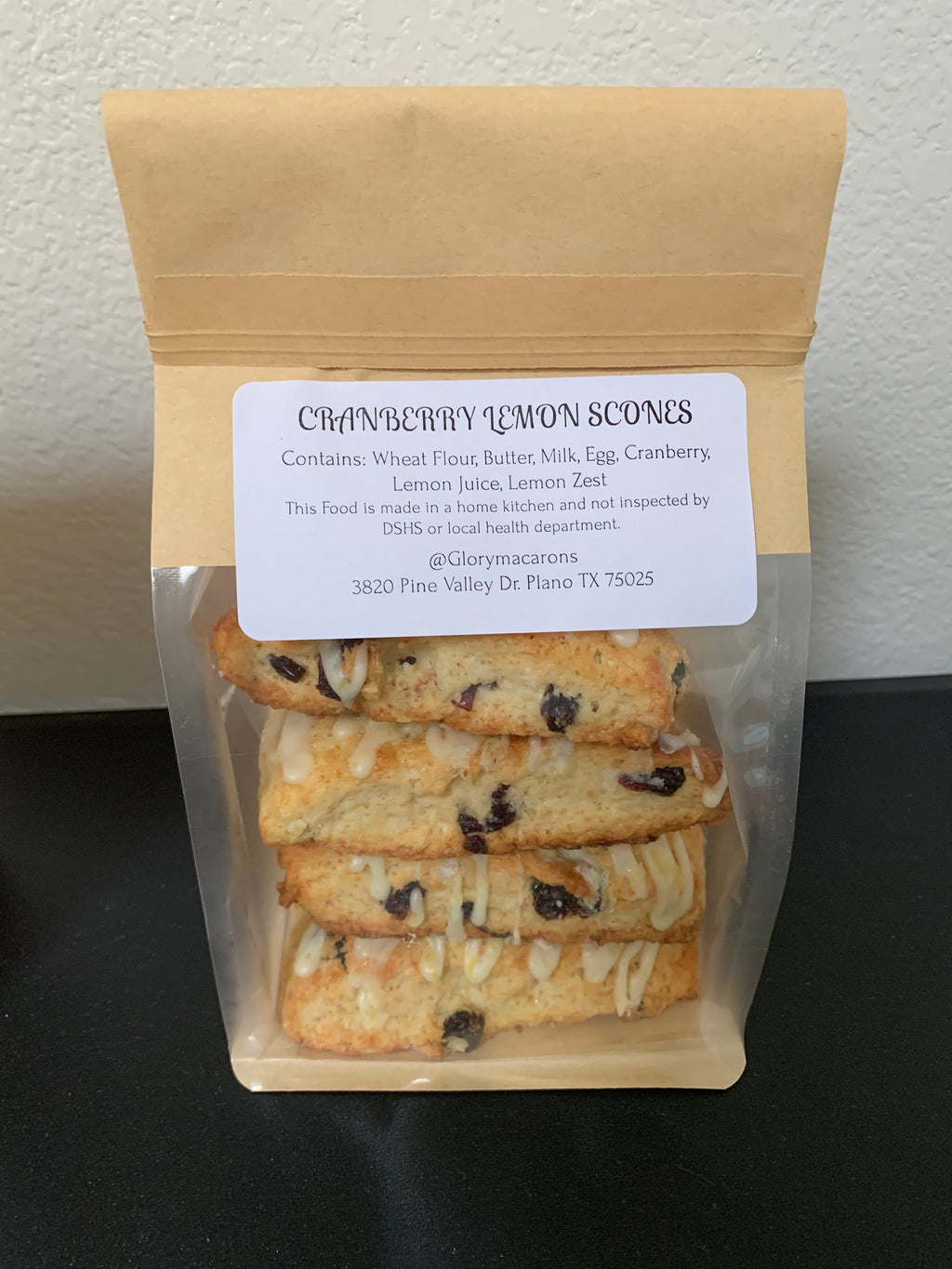 Cranberry Lemon Scone